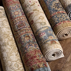 加厚仿羊绒地毯美式复古客厅卧室家用沙发茶几床边毯欧式民族风毯