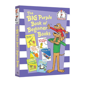 苏斯博士英语启蒙认知 The Big Purple Book Of Beginner Books 紫色大书 英文原版精装入门绘本故事选集6合1 七色系列