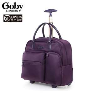 goby果比女士16寸手提拉杆包小号旅行拉杆箱网红行李箱登机布箱子