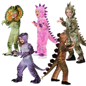 万圣节儿童恐龙服侏罗纪世界霸王龙三角龙剑龙连体衣可爱派对服装