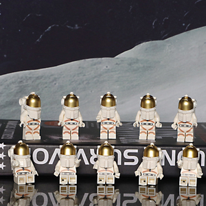 积木小人人仔太空宇航员第三方绝版拼装玩具散件零件配件兼容乐高