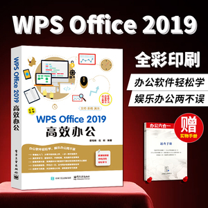 WPS Office 2019高效办公 wps教程书籍 计算机基础知识书籍 wps表格制作 excel函数与公式 office电脑办公软件教程wps基础知识书籍