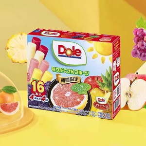 日本进口乐天Dole都乐水果口味冰棒盒装葡萄味棒冰菠萝雪糕冰淇淋