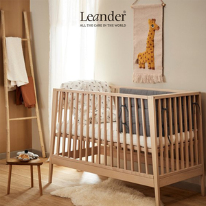 丹麦leander linea橡木榉木0-8岁婴幼儿高低可调儿童床进口新生儿