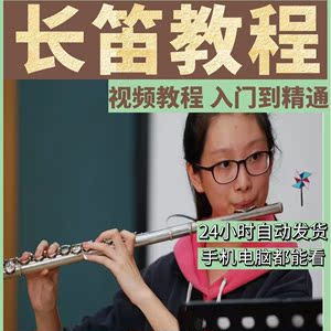 吹长笛视频教程从零起步学长笛视频教材长笛教学视频课程