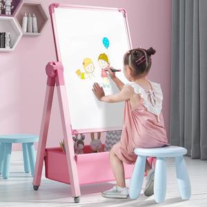 婴儿画板1岁早教儿童家用可擦宝宝磁性双面教学小黑板支架式涂色