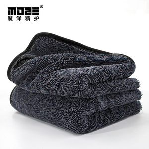 韩国超细纤维小辫子毛巾洗车毛巾汽车擦车布吸水不掉毛无痕收水巾