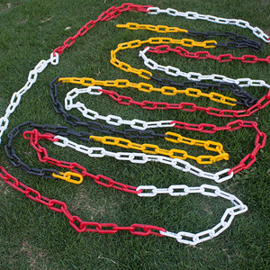 塑料链条 路锥链条 雪糕筒链接杆  路锥伸缩杆 红白警示链