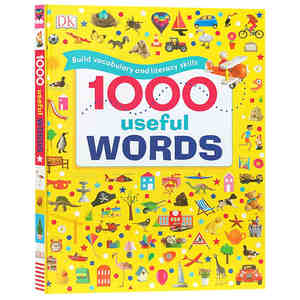 DK词典 1000 Useful Words 英文原版 学生常用英语1000词英语词汇量积累学习工具书 儿童插图词典 精装