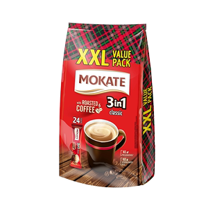波美克MOKATE摩卡特欧洲原装进口三合一速溶咖啡24条装不含植脂末