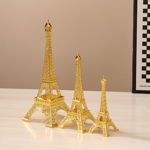 巴黎埃菲尔铁塔模型摆件家居客厅电视柜铁艺桌面工艺品装饰品摆设