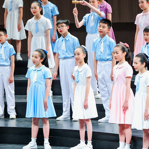 六一儿童合唱演出服男女童演讲礼服中小学生朗诵大合唱团表演服装