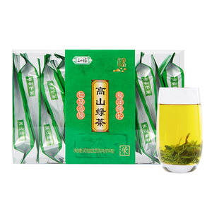 知福茶叶2024年新茶高山绿茶明前烘青绿茶清香型盒装50G加送20克