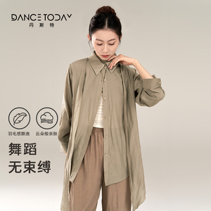 dancetoday中国古典舞蹈服女飘逸跳舞专用上衣现代舞练功服衬衫