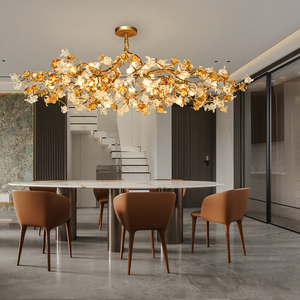 全铜吸顶灯客厅水晶灯茶室现代轻奢中式卧室艺术高端大气餐厅吊灯