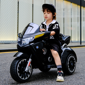 儿童电动摩托车三轮车男女孩宝宝电瓶车小孩可坐人充电大号玩具车