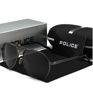警察眼镜POLICE偏光太阳镜 男士墨镜女士防紫外线大框眼镜蛤蟆镜