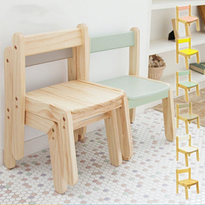 儿童实木椅子家用幼儿园椅靠背椅小椅木日式可调节小朋友凳子板凳