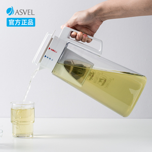 日本asvel凉水壶塑料家用日式凉水杯大容量冰箱泡茶桶冷萃冷水壶