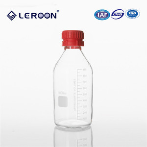 GL45瓶盖100-5L透明棕色丁基理瓶配双面四氟垫化学试剂瓶试剂灌装密封瓶双层隔垫取样瓶挥发液体取样方便