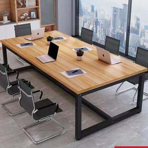 会议桌大班台老板桌培训洽谈职员办公桌长桌简易条形工作台定制