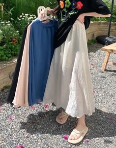 2023年春夏新款韩版chic超仙法式慵懒风气质中长款半身裙女下装