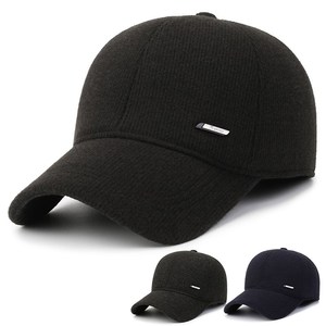 冬季新款韩版护耳棒球帽中老年男士鸭舌帽户外加厚毛呢料保暖棉帽