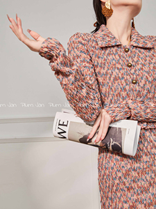 Plum Jan/法式小香风针织毛衣两件套装包臀裙子女春装搭配一整套