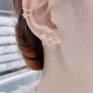 花样年华耳环可以戴出三个耳洞的耳钉精致百搭银针个性耳饰耳骨夹