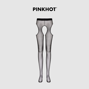 PINKHOT镇店之宝！幻系列四面镂空连腰一体超薄丝滑性感吊带丝袜