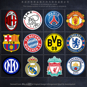 欧冠足球队徽标贴纸利物浦皇马切尔西AC米兰曼联车身反光玻璃装饰