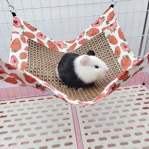 宠物仓鼠吊床 兔子可爱秋千玩具蜜袋鼬雪貂夏季凉席双面吊床用品