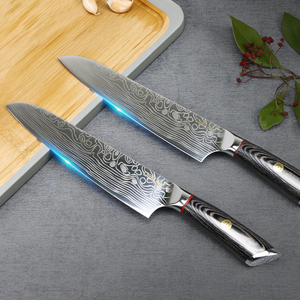 进口德国不锈钢8寸厨师牛排刀大马士革西式主厨刀钢理料理鱼片刀