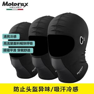 MOTORAX摩摩托车骑行头套夏冷感冰丝吸汗头盔内头罩带眼镜槽