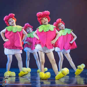 第十一届小荷风采脚脚会唱歌儿童演出服女童表演服可爱的舞蹈服装