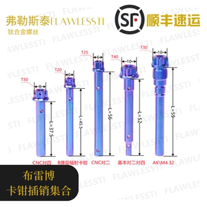 弗勒斯泰 布雷博钛合金卡钳插销CNC螃蟹鲍鱼对二对四HPK水鸟专用