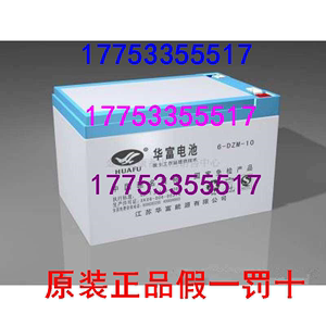 华富牌固定型阀控密封式铅酸蓄电池6-DZM-10(UPS电源、后备电源)