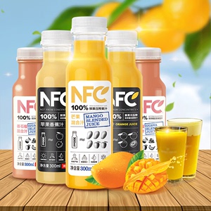 农夫山泉NFC果汁橙汁芒果混合汁纯果汁代餐饮料300ml瓶装整箱