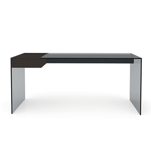 Gallotti&Radice家具意式极简整装书房书桌实木玻璃办公桌写字台