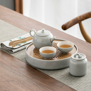 简约功夫茶具套装整套家用日式小清新陶瓷喝茶杯子茶壶小套下午茶