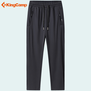 KingCamp冰丝裤男夏季薄款透气速干裤2022新款户外跑步运动空调裤
