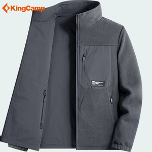 KingCamp双面穿夹克男秋冬季立领开衫运动上衣户外防风防泼水外套