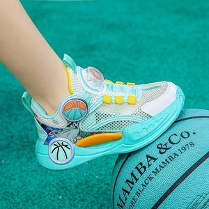 官方旗舰店匹克企鹅男童运动鞋2024夏季新款网面透气儿童篮球鞋中