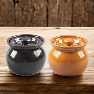 陶瓷煨汤罐隔水炖盅商用带盖煲汤罐沙县小吃一人份瓦罐炖罐蒸蛋碗