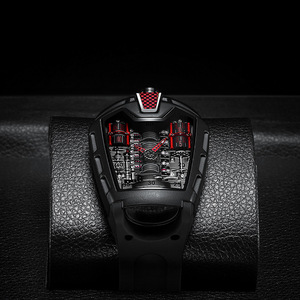 理查德跑车布加迪16创意概念六缸手表毒物发动机舱风格机械赛腕表