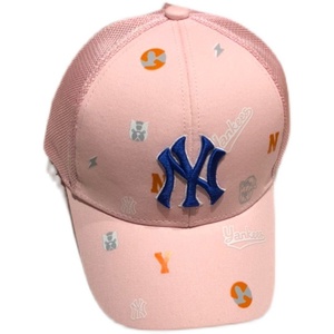 秋冬季MLB新款儿童鸭舌帽男女童恐龙刺绣棒球帽宝宝NWY帽子LA新款