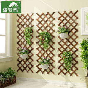 新品花架子实木客厅盆栽架壁挂墙上阳台装饰布置绿萝悬挂式室内爬