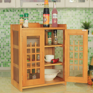 促销实木防虫小碗柜厨房挂墙菜柜多功能碗橱茶水柜餐边透气调料柜
