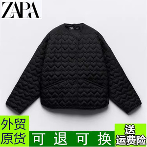 2023秋季新品女装短款宽松心形绗线轻薄棉服夹克外套 3046830 800