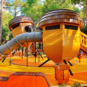 户外幼儿园木制滑梯亲子农场大型组合游乐设备拓展儿童攀爬架定制